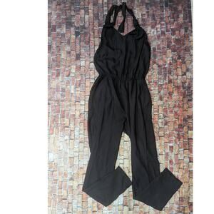 Dex Black Halter Pants Jumpsuit Size SP